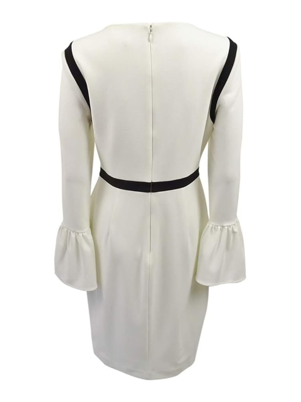 Calvin Klein Cream Dress with Black Trim - Picture 2 of 10